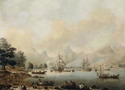 Vue de Moorea - John the Younger Cleveley