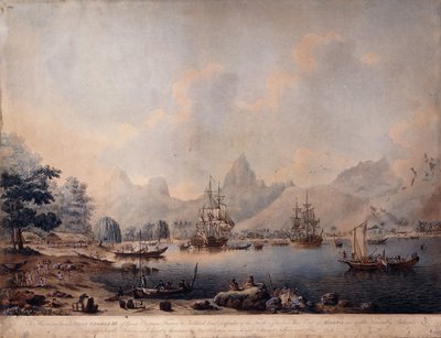 Vue de Moorea, 1787 - John the Younger Cleveley