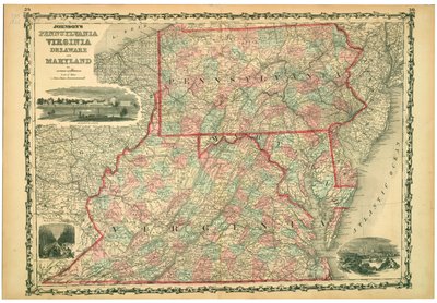 Université de Virginie, Dismal Swamp et Ville de Baltimore. Planches 29-30. - Johnson and Browning