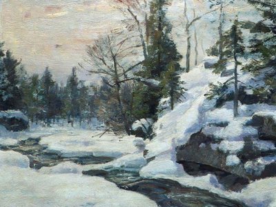 Un ruisseau paisible en hiver - Jolly and Dash