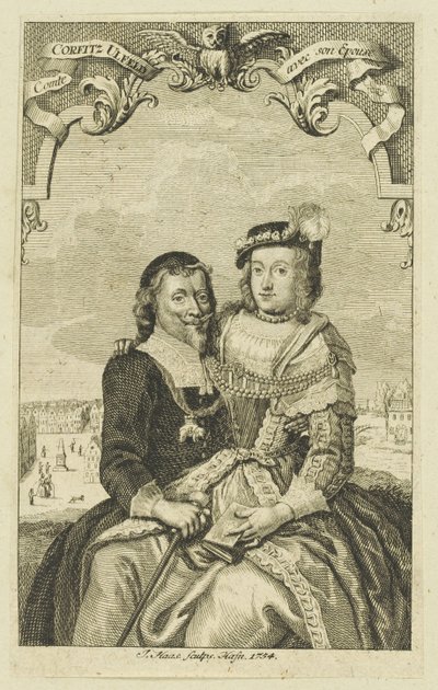 Double portrait de Corfitz Ulfeldt et de sa femme Leonora Christina - Jonas Haas
