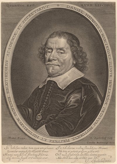 Daniel Heinsius - Jonas Suyderhoff after Jacob Fransz van der Merck
