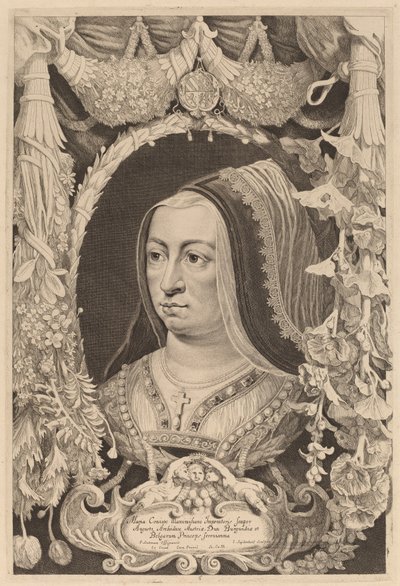 Marie de Bourgogne, Impératrice et Épouse de Maximilien I - Jonas Suyderhoff after Pieter Claesz Soutman