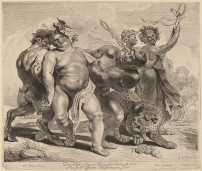 Ivresse de Bacchus - Jonas Suyderhoff after Sir Peter Paul Rubens
