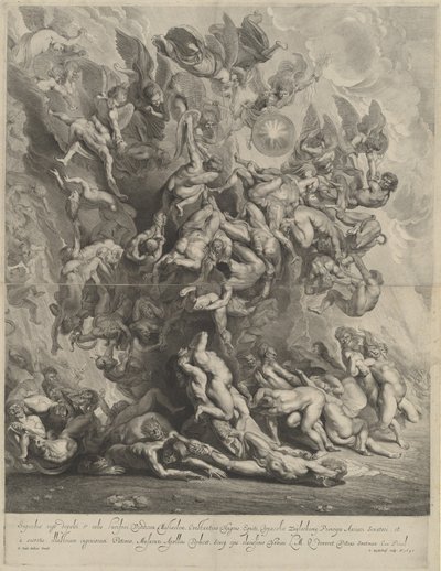 La Chute des damnés - Jonas Suyderhoff, after Sir Peter Paul Rubens