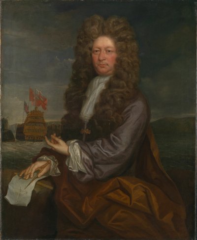 Fisher Harding, maître charpentier de marine, actif de 1664 à 1706, avec le lancement du 