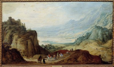 Paysage des Alpes - Joos or Josse de The Younger Momper