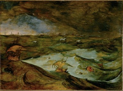 Tempête en mer, anciennement attribuée à Pieter Bruegel l