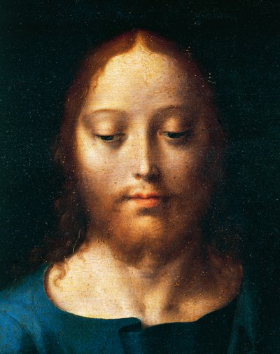 Visage du Christ, La Cène (détail) - Joos van Cleve