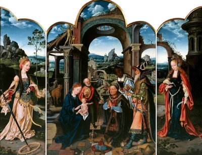 Néerlandais : Sainte Catherine (à gauche) ; L
