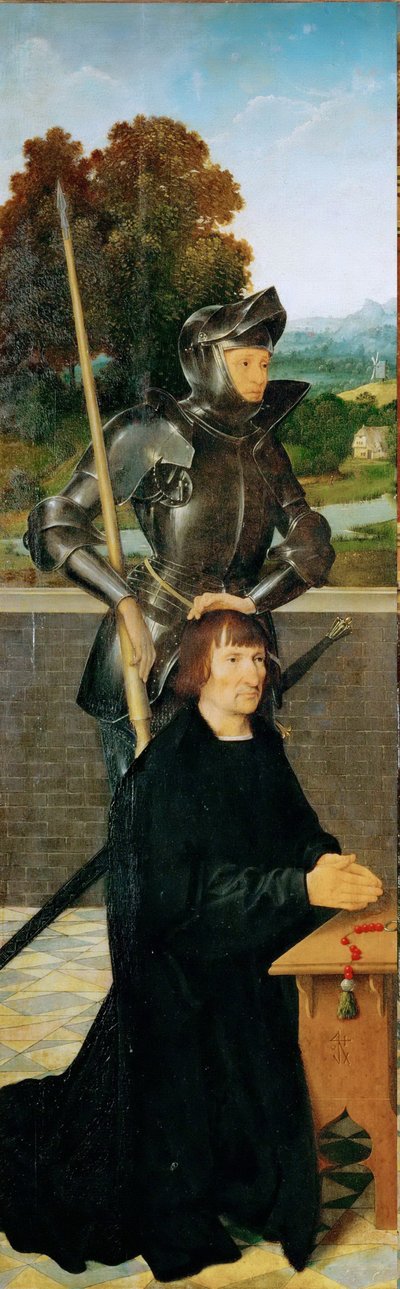 Saint Georges et le donateur (Autel ailé, panneau gauche) - Joos van Cleve