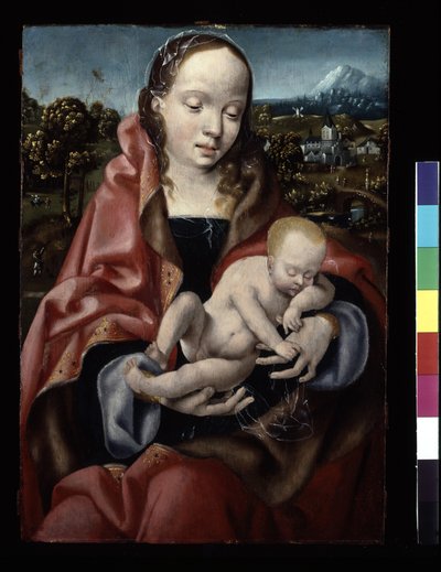 Vierge et enfant Jésus endormi - Joos van Cleve