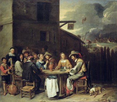 Compagnons festoyant devant une taverne, 1640-50 - Joos van Craesbeeck
