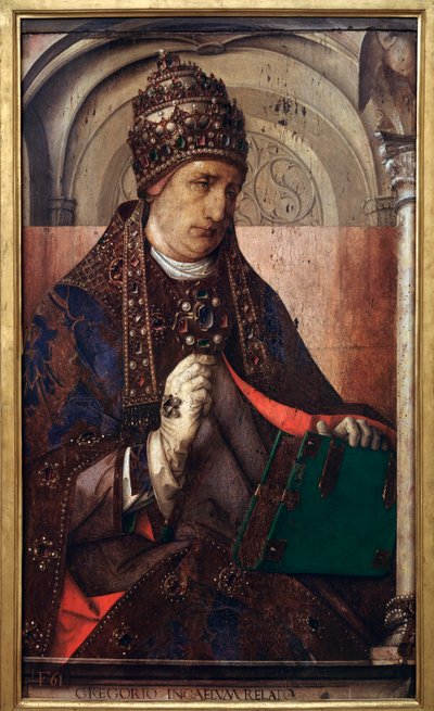 Portrait du Pape Grégoire I, c.1435-75 - Joos van Gent