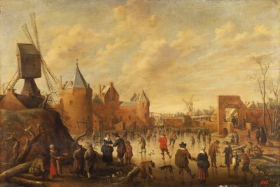 Hiver dans une ville hollandaise - Joost Cornelisz. Droochsloot