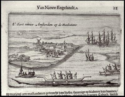 Vue de New Amsterdam, 1626-28 - Joost Hartgers