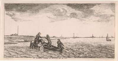 Réception du courrier par un postier à cheval - Joost van Geel