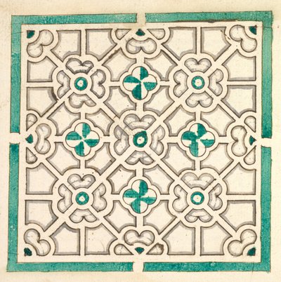 Disposition pour un jardin avec des parterres en forme de fleurs, XVIIe siècle - Jorg Rurfinger