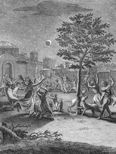 Éclipse de la lune, de 