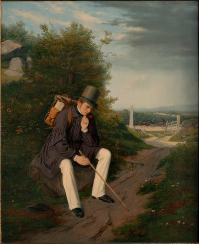 Un artiste se reposant lors d