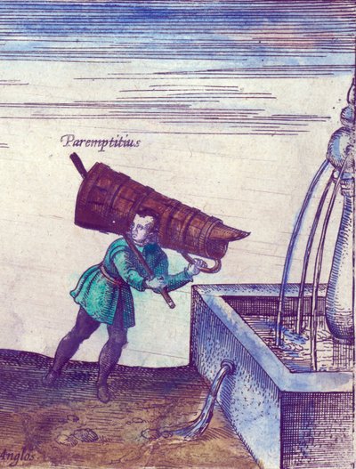 Un apprenti puisant de l