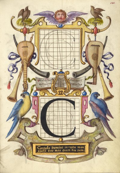 Guide pour construire la lettre C - Joris Hoefnagel