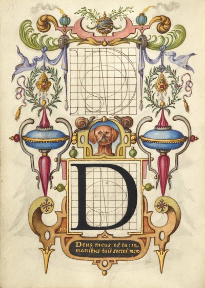 Guide pour construire la lettre D - Joris Hoefnagel