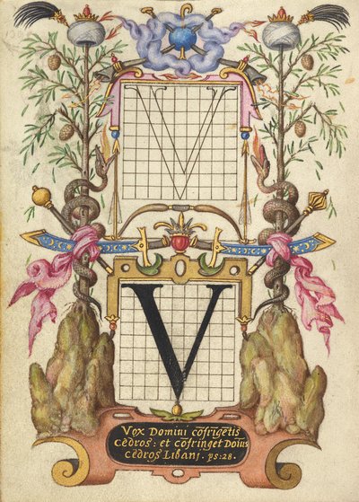 Guide de construction de la lettre V - Joris Hoefnagel