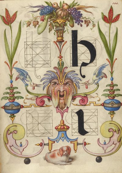 Guide de construction des lettres h et i - Joris Hoefnagel