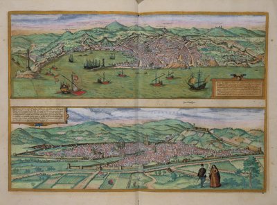 Carte de Gênes et Florence, de 