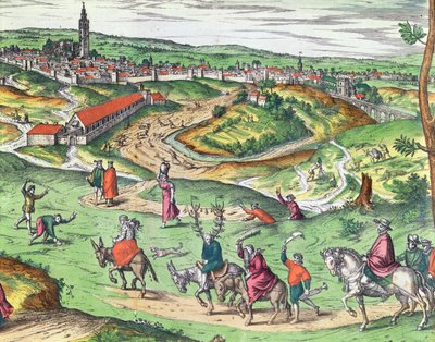 Plan de la ville de Séville, de Civitates Orbis Terrarum par Georg Braun et Frans Hogenberg (détail) - Joris Hoefnagel