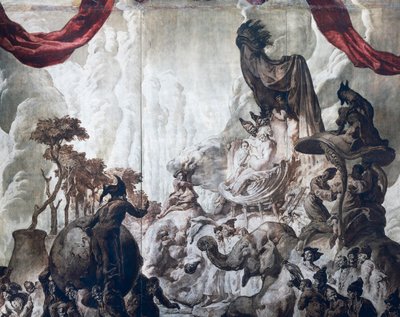 Décoration dans la salle de bal de l