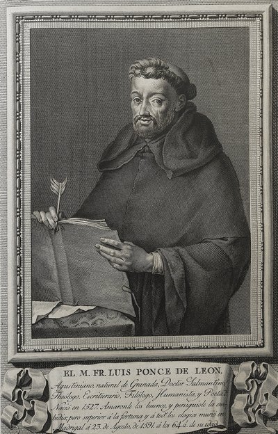 Barcelon, Juan (1739-1801). Portrait de Fray Luis de Leon. 1791. (36 x 23
