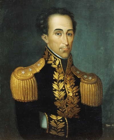 Portrait de Simon Bolivar, 1831 - Jose Anselmo Yanez