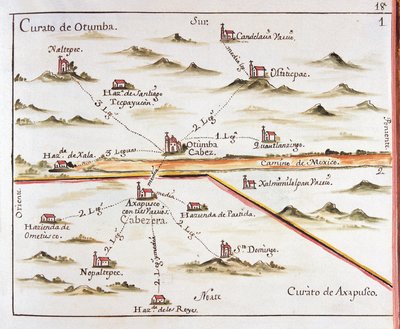 ALZATE, Jose Antonio (1737-1799). Scientifique et écrivain. Plan de l