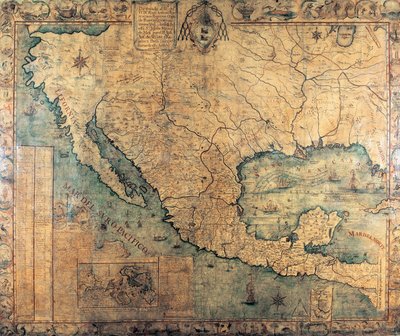 Carte de la Nouvelle-Espagne (Amérique du Nord) - Jose Antonio Alzate