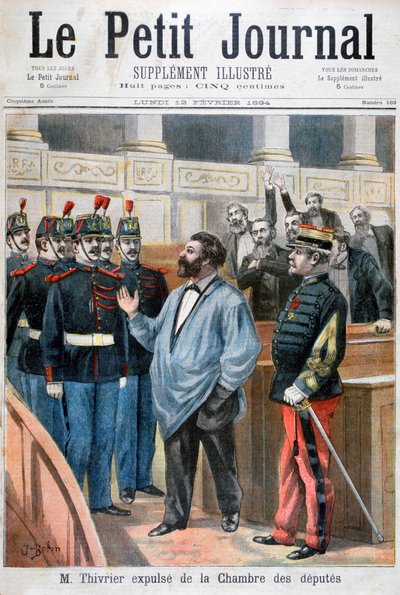 Christophe Thivrier expulsé de la Chambre des députés, Paris, 1894 - Jose Belon
