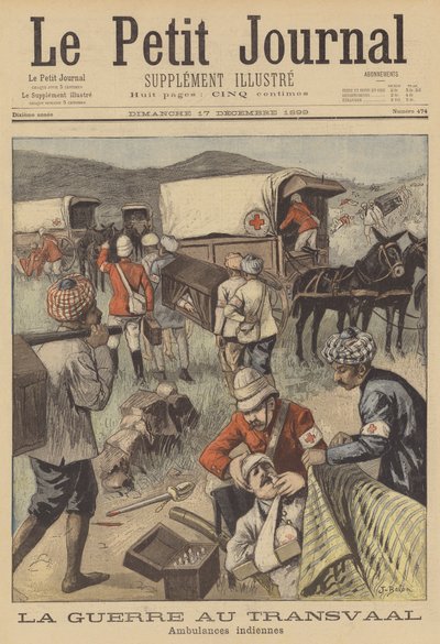 Ambulances indiennes en action pendant la guerre des Boers - Jose Belon