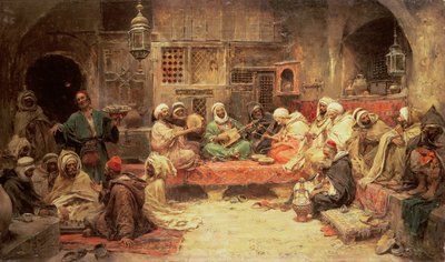 Arabes faisant de la musique à l