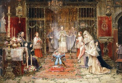Célébration de Santa Maria della Rosa - Jose Benlliure y Gil