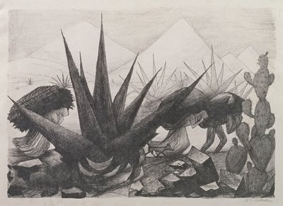 Indiens et plantes Magney - José Clemente Orozco