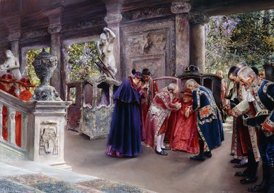 La visite du cardinal - Jose Gallegos Arnosa