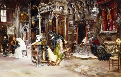 La confession, 1893 - Jose Gallegos Arnosa