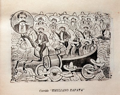 Mexique. Révolution mexicaine "Corrido Emiliano Zapata" - José Guadalupe Posada