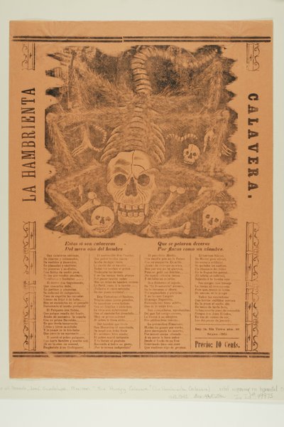Die verhungernde Calavera - José Guadalupe Posada