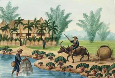 Manille et ses environs : une scène sur la rivière Pasig - Jose Honorato Lozano