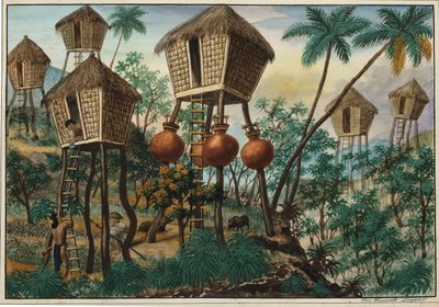 Manille et ses environs : Huttes des Indiens de la montagne - Jose Honorato Lozano