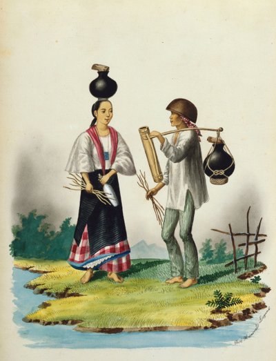Manille et ses environs : Vendeurs de lait - Jose Honorato Lozano