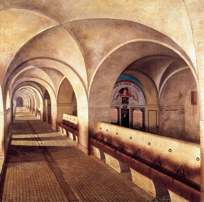Les écuries du château de San Fernando de Figuieres, siège par les Français en 1809, pendant la guerre d