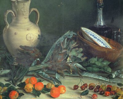 Nature morte avec fruits et légumes - Jose Lopez Enguidanos